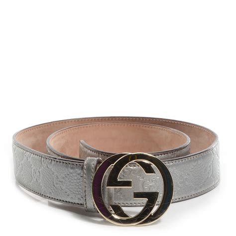 mens silver gucci belt